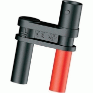 ADAPTATEUR BNC ISOLÉE VERS DOUBLE BANANE 4 MM ISOLÉES ELECTRO PJP 21130