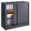 ARMOIRE PORTE COULISSANTE 200X120 GRIS-BLEU