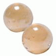 BILLE DE VERRE IRISÉ SAUMON 16 MM