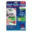 CARTE DE VISITE  AVERY C32025 LASER COULEUR FORMAT 85 X 54 MM BLANCHE - 220GR- POCHETTE DE 250 - AVERY