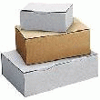 BOÎTE POSTALE KRAFT BLANC SIMPLE CANNELURE H 10 X L 20 X P 30 CM