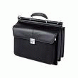  EXECUTIVETREND  SACOCHE DE TRANSPORT NOIRE, KOSKIN + SYNTHÉTIQUE, DEUX COMPARTIMENTS MATELASSÉS, POCHE DE RANGEMENT À FERMETURE ZIPPÉE, BANDOULIÈRE, POIDS 2.6 KG, POUR PC PORTABLE 38X6X29 CM ET IMPRIMANTE 390 X 300 X 85 MM