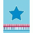 COUVERTURE - EDREDON - PLAID JULES CLARYSSE PLAID 120X150CM BLUE STAR