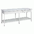 TABLE DE PRÉPARATION DESSUS STRATIFIÉ GRIS H.900 X L.2100 X P.700 MM