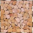 DALLES DE JARDIN CLIPSABLE MOSAÏQUE ROSE. (LOT DE 4) DALLES DE TERRASSE