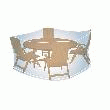 HOUSSE RONDE POUR SALON DE JARDIN  TAILLE M : H 90 X Ø 150 CM
