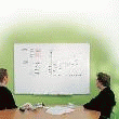 TABLEAU BLANC ÉMAILLÉ MAGNÉTIQUE - BI-OFFICE - EARTH-IT - 90 X 120 CM