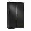 ARMOIRE HAUTE À RIDEAUX MONOBLOCS ECO-CONÇUES 198 X 120 CM  GRIS CLAIR-GRIS CLAIR
