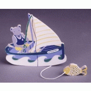 BOîTE à MUSIQUE BATEAU - OBJET DE DECORATION