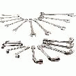 COMPOSITION DE 10 CLÉS MIXTES ET DE 10 CLÉS À PIPE DÉBOUCHÉES SAM - 6 X 12 PANS