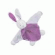 DOUDOU LAPIN VIOLET PARME 20CM  UN DOUDOU LAPIN VIOLET PARME ACHETÉ, LE 2EME À -25%