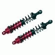 2 AMORTISSEURS FILETÉS 100 MM ROUGE 1/10 REELY