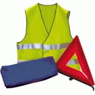 TRIANGLE DE SIGNALISATION ROUTIÈRE ET GILET