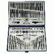 COFFRET D’ATELIER 100 PIÈCES, AVEC 40 TARAUDS INDIVIDUELS HSS, 10 FILIÈRES EXTENSIBLES, 10 FILIÈRES HEXAGONALE, 23 FORETS HSS ET ACCESSOIRES