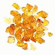 ECLAT DE VERRE AMBRE 7/12 MM