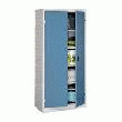 ARMOIRE D'ATELIER MONOBLOC H 100 X L 54 X P 53 CM CORPS GRIS - PORTE BLEUE ARMOIRE D'ATELIER MONOBLOC H 100 X L 54 X P 53 CM CORPS GRIS - PORTE BLEUE