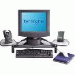 SUPPORT MONITEUR LCD AVEC TABLETTE GRIS