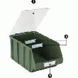 LOT DE 100 ETIQUETTES 29X73MM POUR BAC KANGOUROU 3.5L.