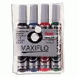 PENTEL MAXIFLO - POINTE OGIVE MOYENNE - POCHETTE DE 4 ASSORTIS