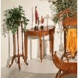 CONSOLE - GUERIDON - BIARRITZ CONSOLE DEMI LUNE EN TECK