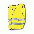 GILET JAUNE HAUTE VISIBILITÉ 2 BANDES RÉFLÉCHISSANTES