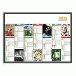 CALENDRIER MURAL FANTAISIE - 7 MOIS PAR FACE - FORMAT 55 X 40 CM  * ATTENTION PRÉ-COMMANDE UNIQUEMENT *