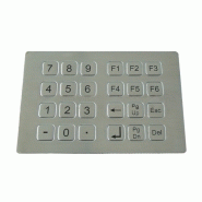 PAVE NUMERIQUE INOX ANTI-VANDALE DE 24 TOUCHES B139KP-24