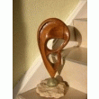 SCULPTURE EN CHêNE - A L'éCOUTE