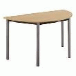 TABLE MULTIFORME CLASSIQUE DEMI-LUNE HÊTRE PIEDS ANTHRACITE