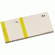 CARNET 100 TICKETS VENDEUR JAUNE - DOUBLE NUMÉROTAGE - 60 X 135 MM - EXACOMPTA