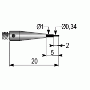 PALPEUR DE MESURE AVEC FILETAGE - TW05-20
