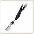 CORDON BADGE UNI : PLAT 10MM PINCE CROCODILE STANDARD / SÉCURITAIRE