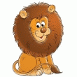 STICKER ADHÉSIF MURAL : LION POUR DÉCORATION ENFANT