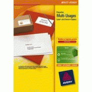 AVERY BOITE DE 1600 ÉTIQUETTES BLANCHES MULTI USAGES 105X35MM