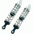 2 AMORTISSEURS 100 MM ARGENT/ALU REELY