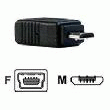 STARTECH.COM MICRO USB TO MINI USB ADAPTER CABLE M/F - ADAPTATEUR USB - MICRO-USB TYPE B À 5 BROCHES (M) - MINI USB TYPE B (F) - NOIR