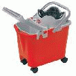 SEAU DE LAVAGE - SEAU BIBAC 15 LITRES + ESSOREUR + ROUES