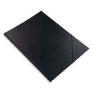 CARTON À DESSIN AVEC ÉLASTIQUES CLAIRCELL -  VERGÉ KRAFT NOIR - 26X33 CM - COLORIS NOIR