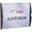 Lot de 5 plaques de porte Pyxis 100x60mm vert