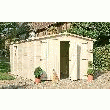 GARAGE EN SAPIN DU NORD ALBATROS 303 X 490/700 246/19 CHALET JARDIN - ALBATROS
