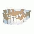 HOUSSE POUR ENSEMBLES DE JARDIN RECTANGULAIRES OU OVALES  TAILLE L
