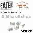 5 MICRO-FICHES RJ45 EXTEL - WE825BIS