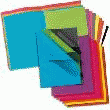 100 SOUS-CHEMISES - 80 G/M² - 22 X 31 CM - COLORIS VIFS ASSORTIS