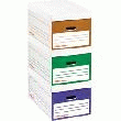 8 CONTENEURS POUR BOÎTE ARCHIVES - OFFICE DEPOT - MONTAGE AUTOMATIQUE - OUVERTURE SUR LE DESSUS - COLORIS ASSORTIS