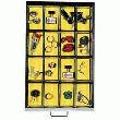 1 COMPARTIMENTS PASTIQUE 16 CASES FORMAT A4 - BISLEY -
