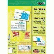 CARTES DE VISITE 3C DE SIGEL, IMPRESSION RECTO-VERSO, , ,LP853 85 X 55 MM 250 GM² , , CARTON DE QUALITÉ, IMPRIMABLE RECT