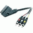 CÂBLE ADAPTATEUR 2 M PÉRITEL/ 3 RCA