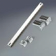 KIT RAIL DIN 24 MODULES + SUPPORT - KRFS