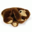 OURS POLLEN MARRON COUCHÉ 30CM  OURS POLLEN MARRON COUCHÉ