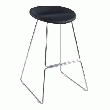 TABOURET DE BAR DESIGN RETRO NOIR